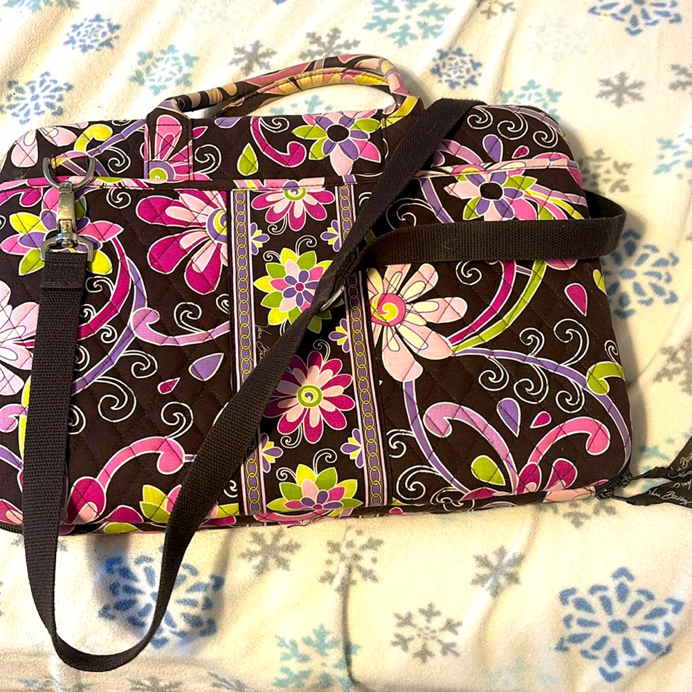Vera Bradley Hard shell Laptop Case W/ Side Storage Compartments